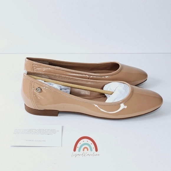 New! Vince Camuto Minndy Leather Ballet Flats - Picture 3 of 12